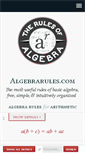 Mobile Screenshot of algebrarules.com